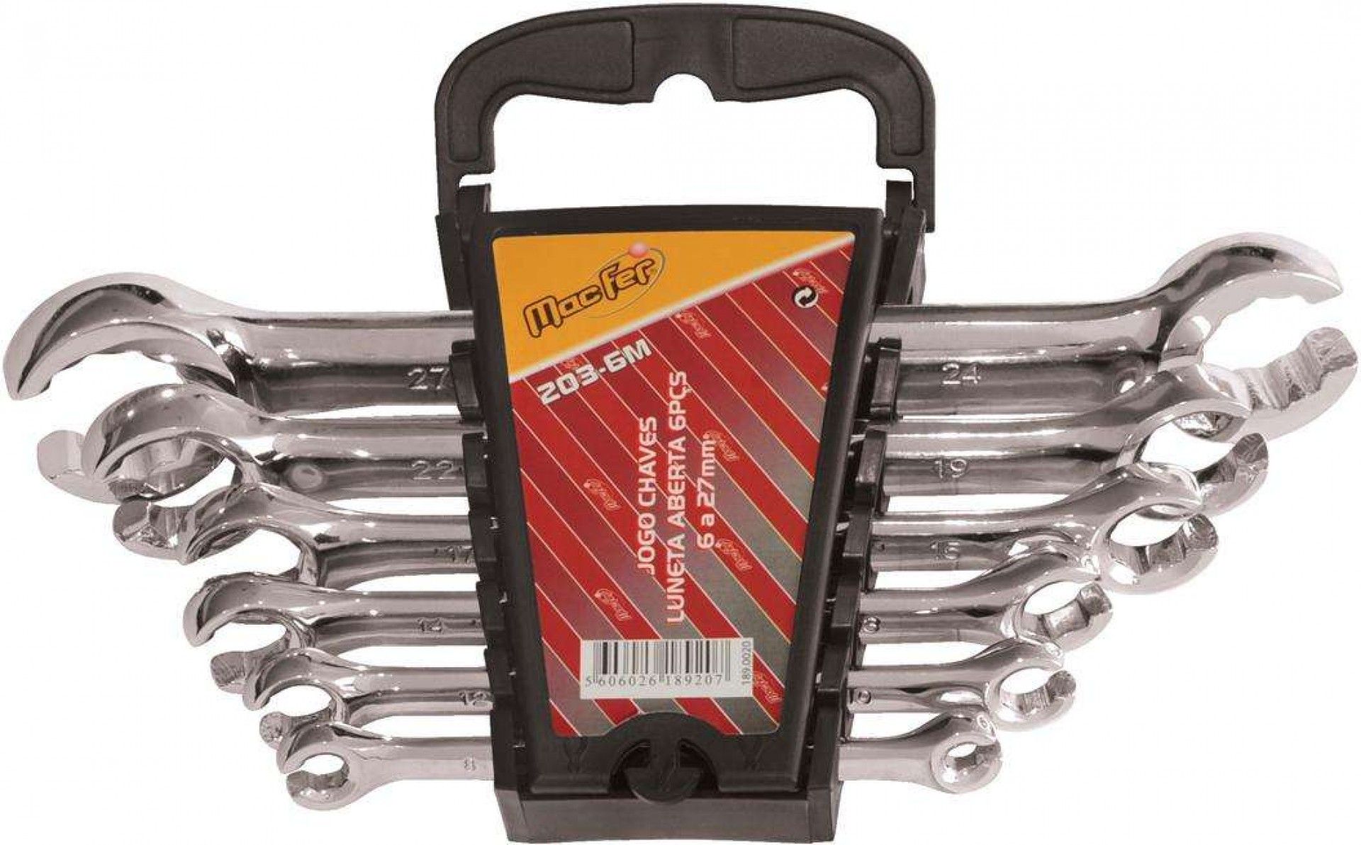 Jg. ch. luneta aberta Cr-V MacFer 203-6M 6~27mm 6pçs refª 189.0020 MACFER