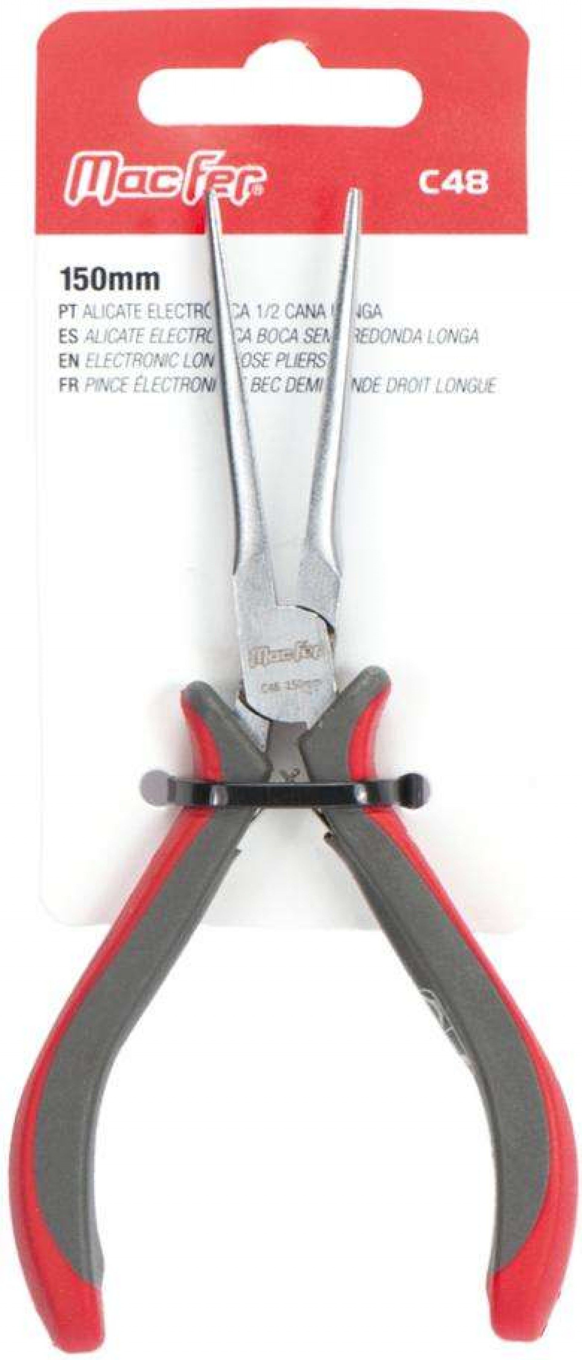 Alicate elec. 1/2 cana longa MacFer C48 150mm refª 186.0027 MACFER