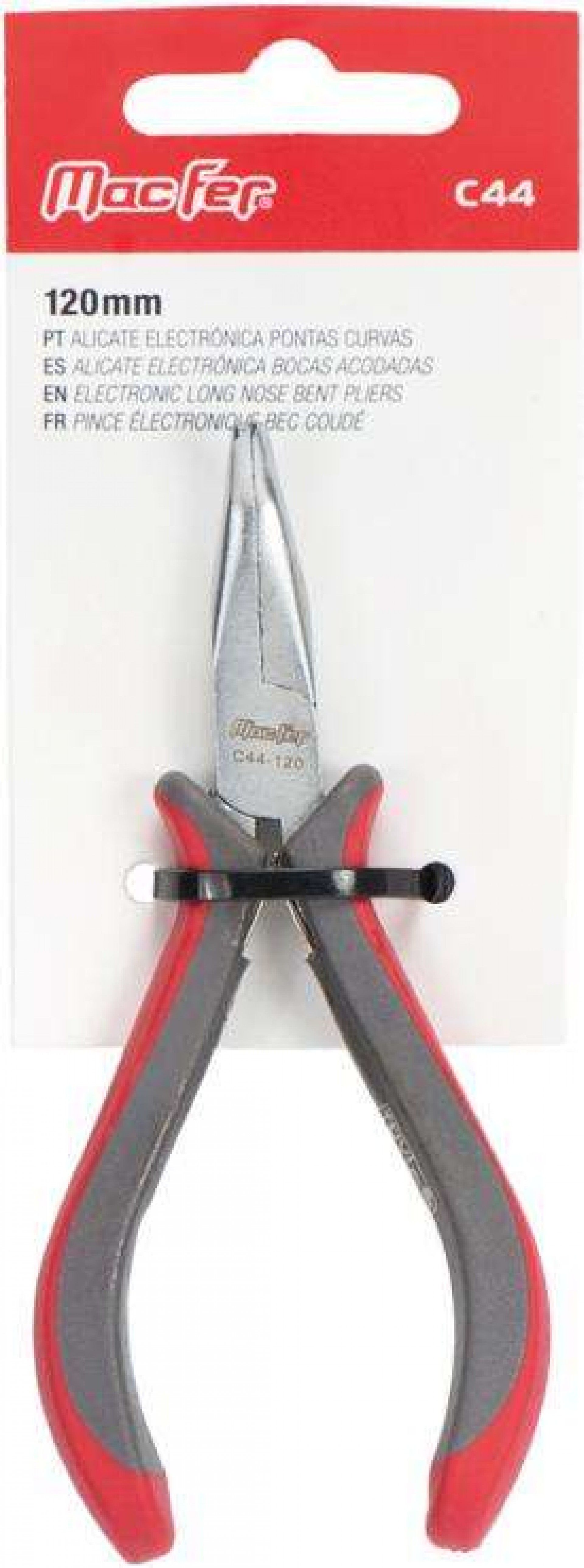 Alicate elec. pontas curvas MacFer C44 120mm refª 186.0023 MACFER