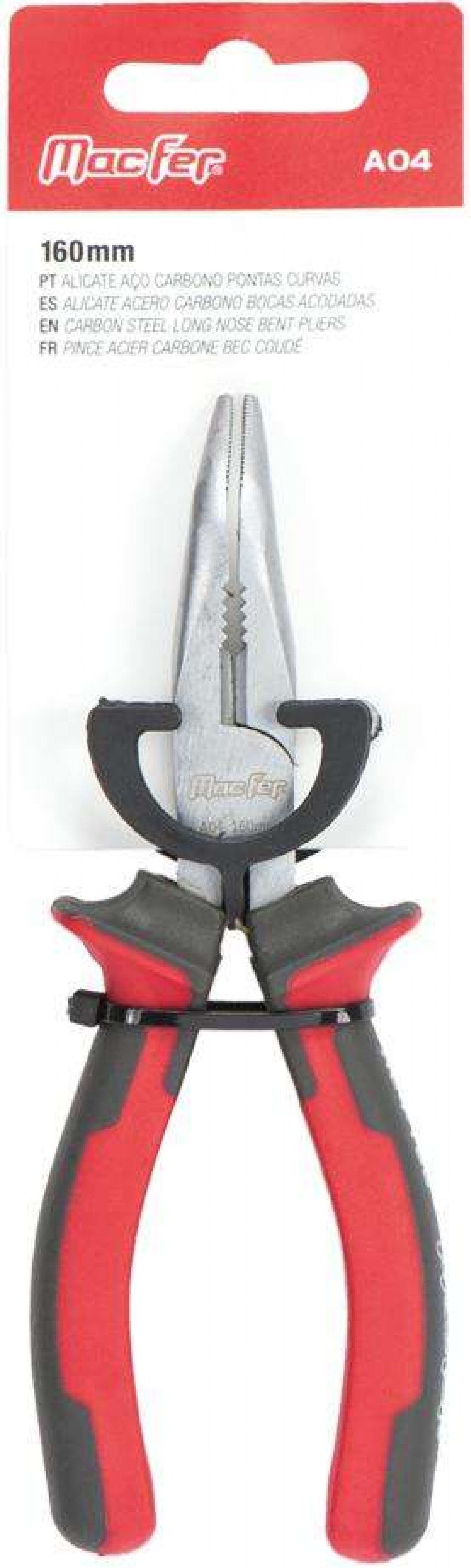 Alicate a/c pontas curvas MacFer A04 160mm refª 186.0010 MACFER