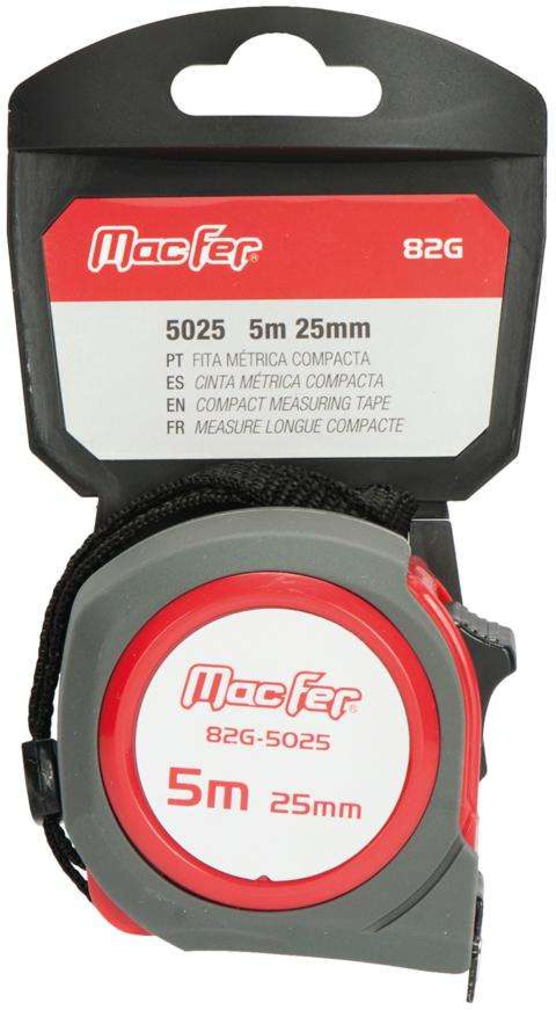 Fita métrica compacta 8m 25mm 82G refª 185.0043 MACFER