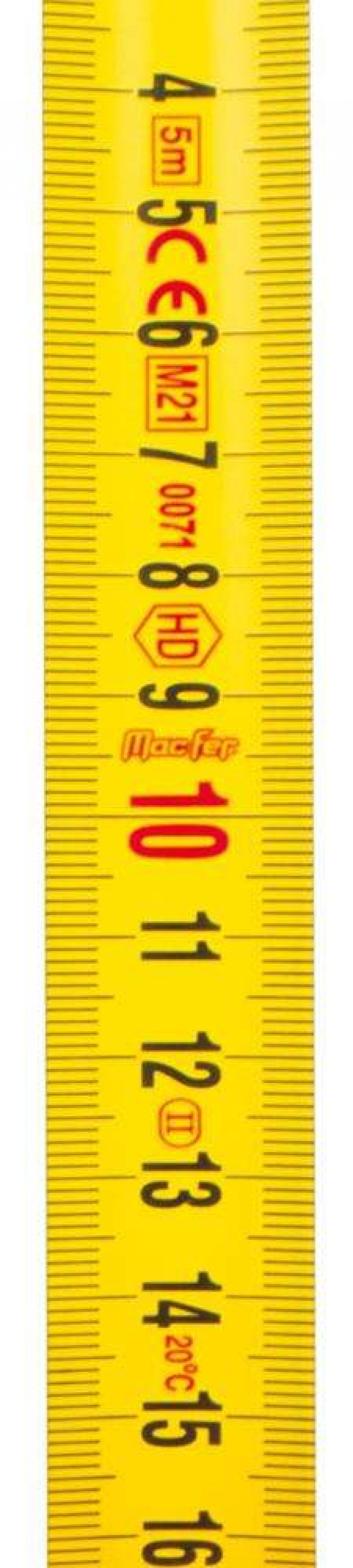 Fita métrica MacFer 11G- 5019 5m 19mm refª 185.0028 MACFER