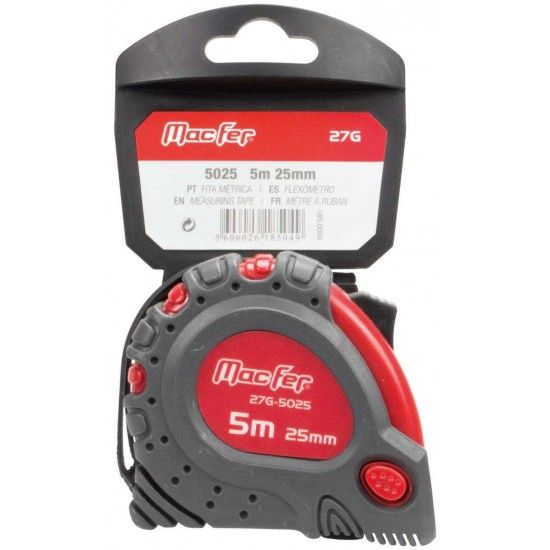 Fita métrica MacFer 27G-  3016   3m 16mm refª 185.0001 MACFER Fita métrica MacFer 27G-  3016   3m 16mm refª 185.0001 MACFER