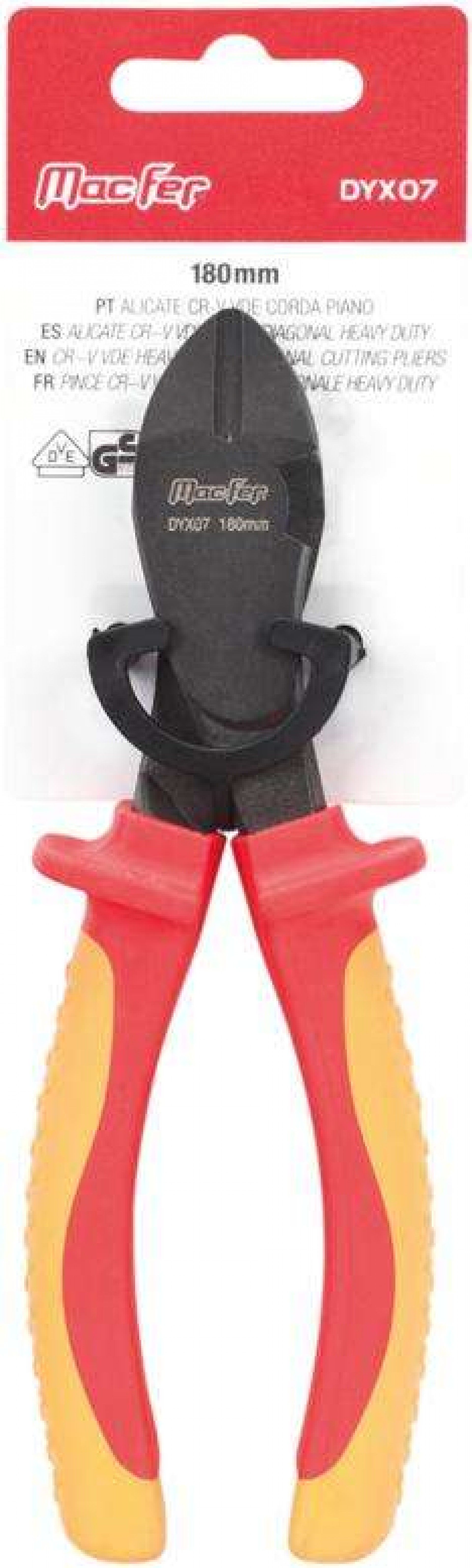 Alicate Cr-V VDE corda piano MacFer DYX07 180mm refª 183.0087 MACFER