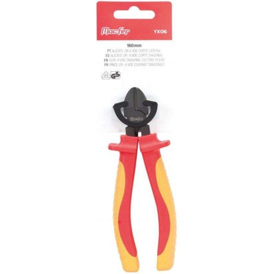 Alicate Cr-V VDE corte lateral MacFer YX06 160mm refª 183.0086 MACFER Alicate Cr-V VDE corte lateral MacFer YX06 160mm refª 183.0086 MACFER
