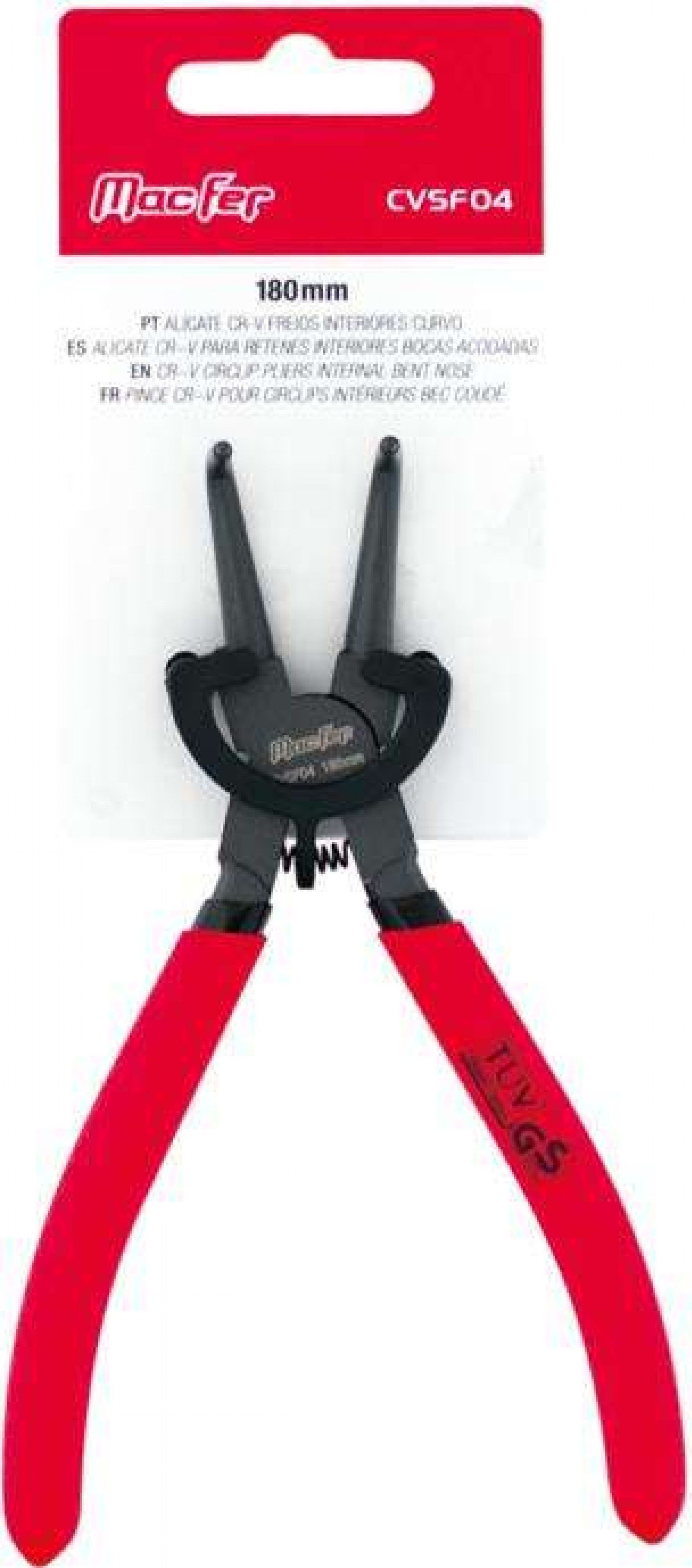 Alicate Cr-V freios int. curvo MacFer CVSF04 150mm refª 183.0057 MACFER
