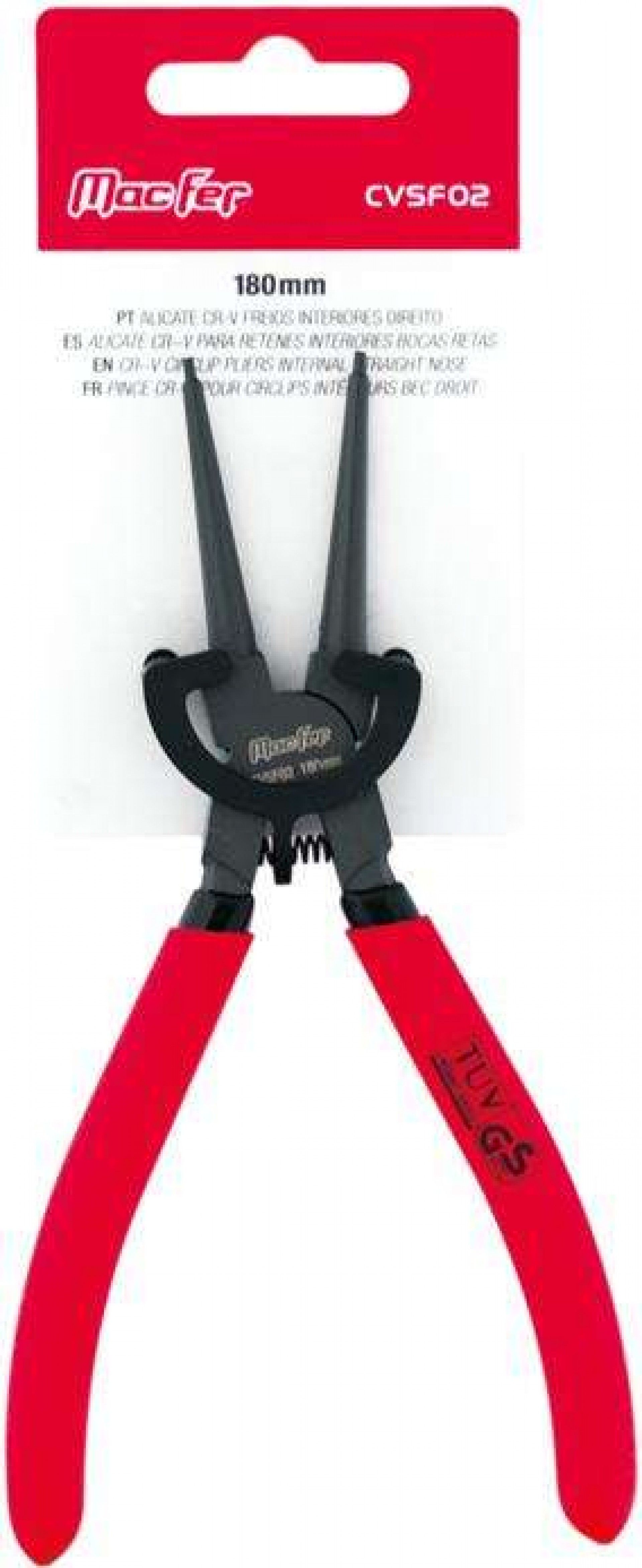 Alicate Cr-V freios int. direito MacFer CVSF02 220mm refª 183.0051 MACFER