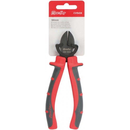 Alicate Cr-V corte lateral MacFer CVS03 180mm refª 183.0007 MACFER Alicate Cr-V corte lateral MacFer CVS03 180mm refª 183.0007 MACFER