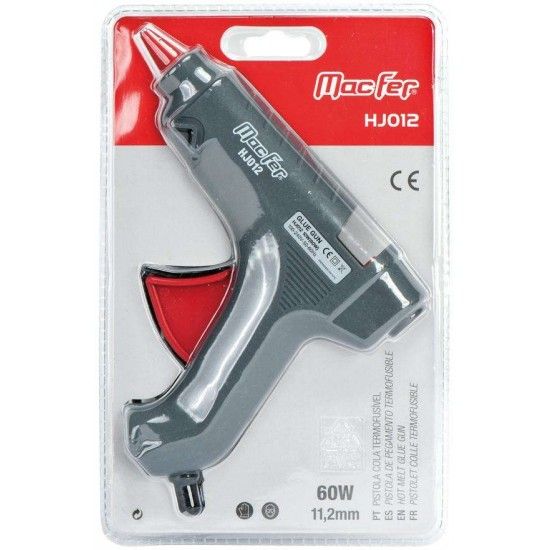 Pistola cola termofusvel HJ012 60W 11,2mm ref 181.0002 Macfer