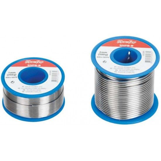 Solda estanho (fio) MacFer SNPB-B 40Sn/60Pb 2mm (200g) ref 180.0084 MACFER