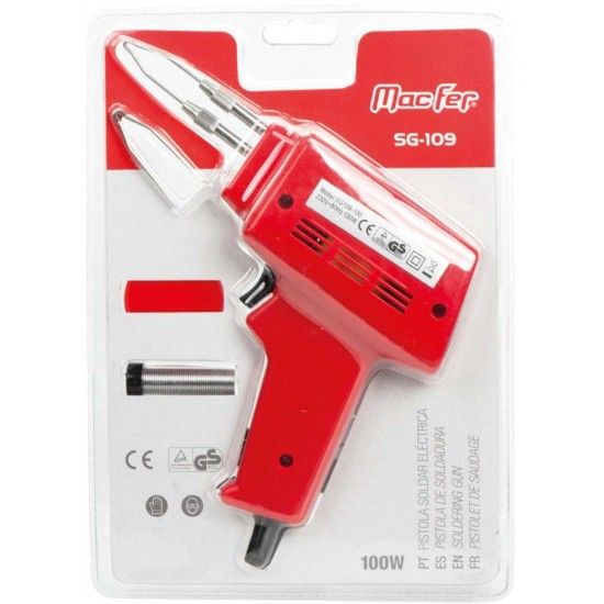 Pistola soldar elctrica MacFer SG-109 100W ref 180.0010 MACFER
