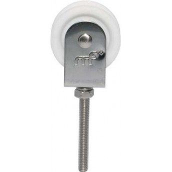 Corret inox com roda nylon simples mf CR02 40x12mm (M6 51mm) ref 175.0022 MACFER