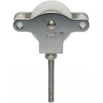 Corret inox com roda nylon com guias mf CR01 40x12mm (M6 51mm) ref 175.0021 MACFER