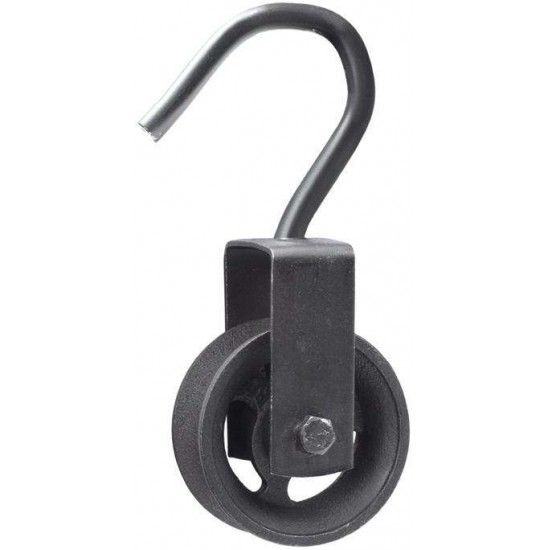 Roldana ferro fundido c/gancho 100mm ref 175.0041 Macfer