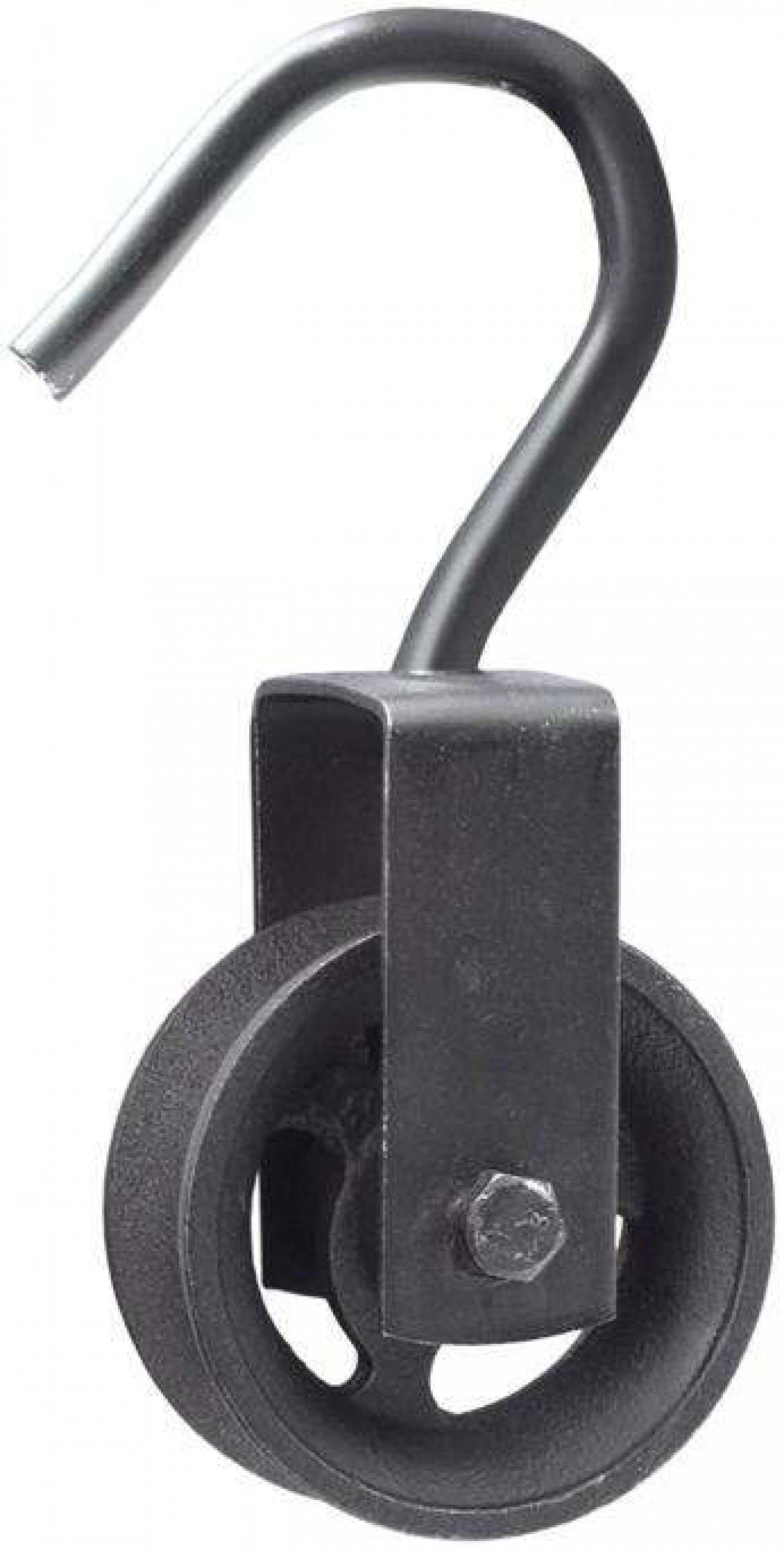 Roldana ferro fundido com gancho RGP-01 80mm preta refª 175.0040 MACFER