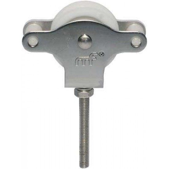 Corret inox com roda nylon com guias mf CR01 40x12mm (M6 51mm) ref 175.0021 MACFER