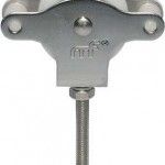 Corret inox com roda nylon com guias mf CR01 40x12mm (M6 51mm) ref 175.0021 MACFER