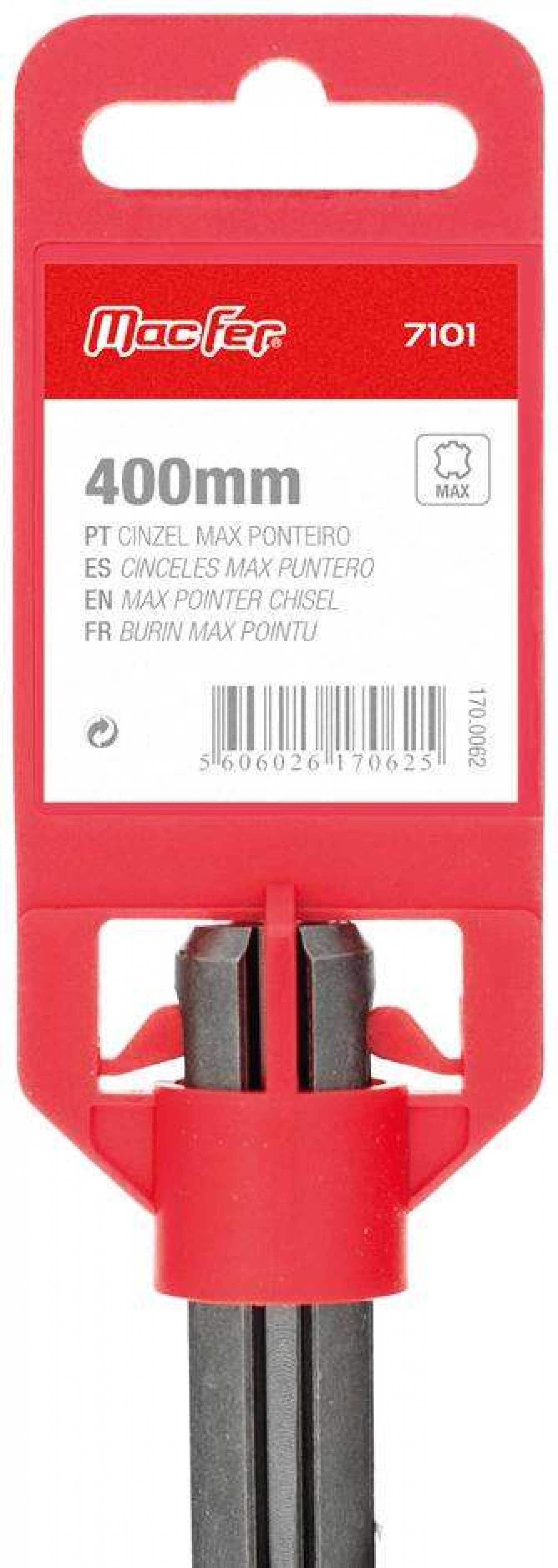 Cinzel MAX ponteiro MacFer 7101 400mm refª 170.0062 MACFER
