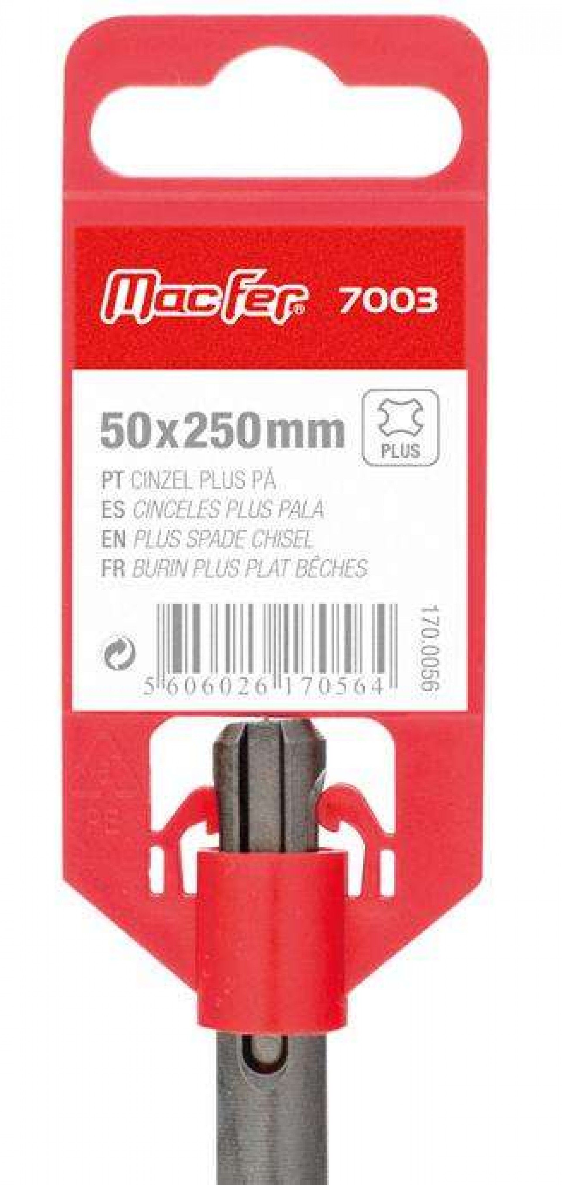 Cinzel Plus pá MacFer 7003 40x250mm refª 170.0055 MACFER