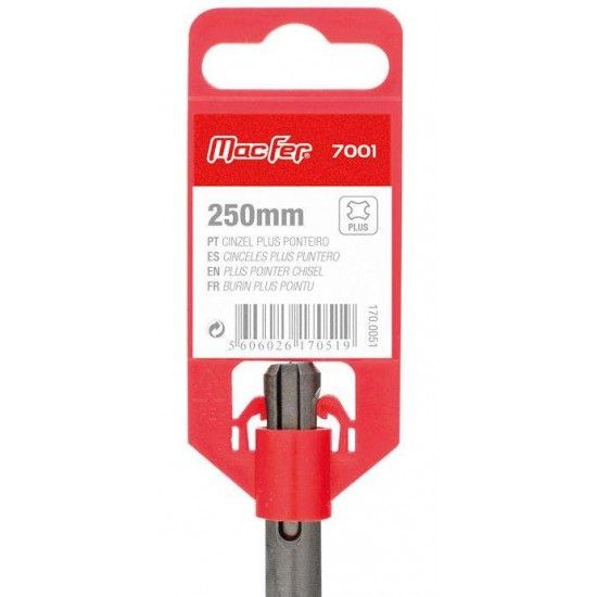 Cinzel Plus ponteiro MacFer 7001 250mm refª 170.0051 MACFER Cinzel Plus ponteiro MacFer 7001 250mm refª 170.0051 MACFER