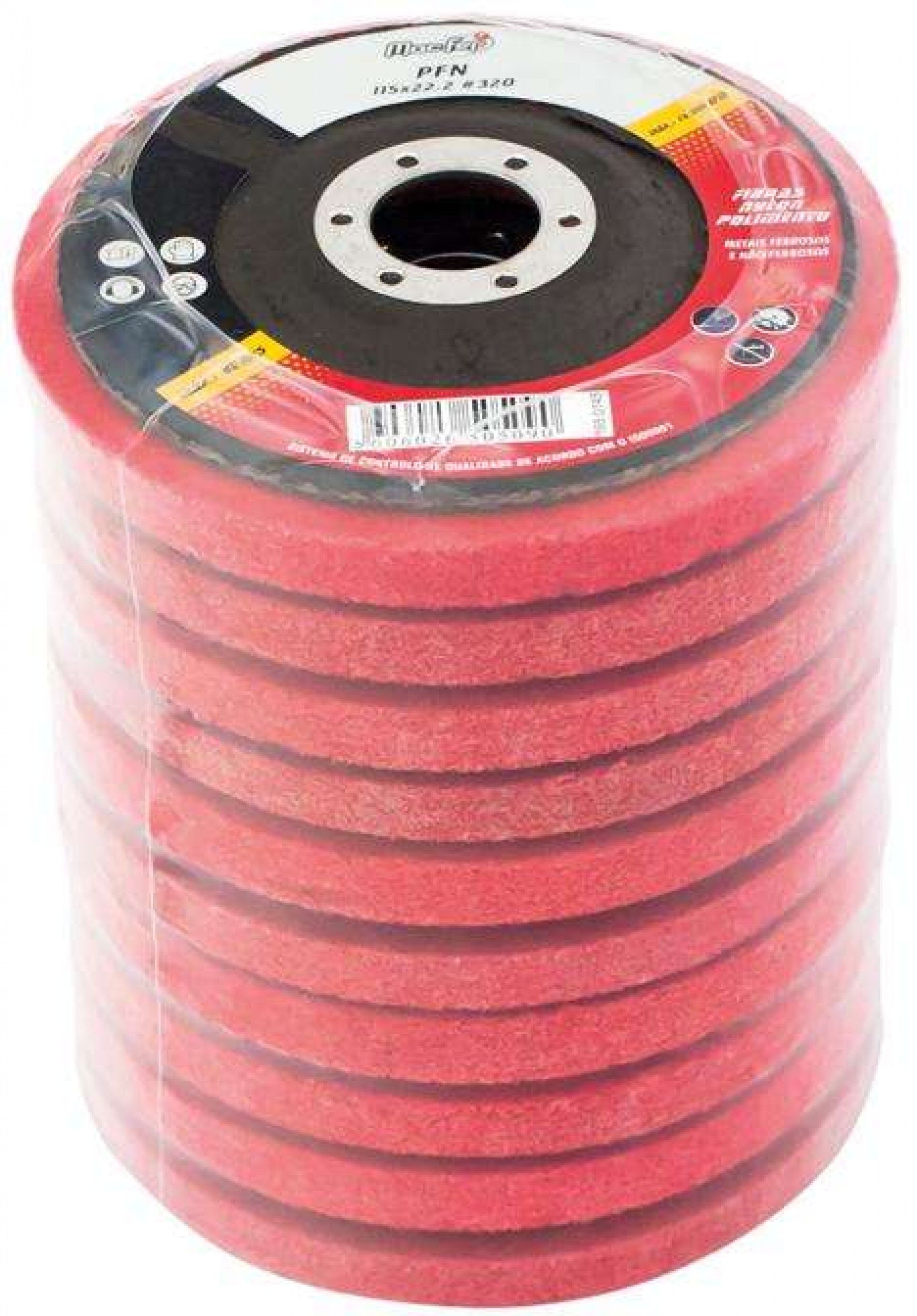 Disco fibras nylon MacFer PFN 125x22,2mm #320 fino refª 165.0148 MACFER