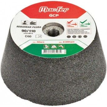 Rebolo esmeril t/ vaso MacFer GCP M14 90/110x52mm #36 ref 165.0092 MACFER