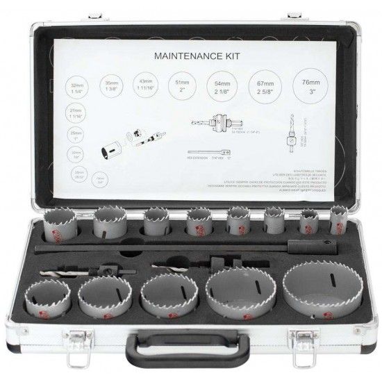 Jg. serras cran. bim. HSS-Cobalto 8% MacFer M4215-11 15pçs refª 160.0076 MACFER Jg. serras cran. bim. HSS-Cobalto 8% MacFer M4215-11 15pçs refª 160.0076 MACFER