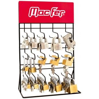 Expositor cadeados lato & inox EFP15 75ps ref 150.0301 MACFER