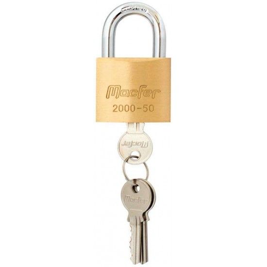 Cadeado argola normal lat�o mf 2000-40-BL 40mm  ref� 150.0065 MACFER