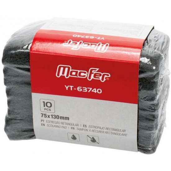 Esfrego retangular YT-63740 75x130mm (10ps) ref 145.0090 MACFER