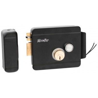 Trinco elctrico ajustvel MacFer ZDL-107N-BDE preto esquerd ref 140.0057 MACFER