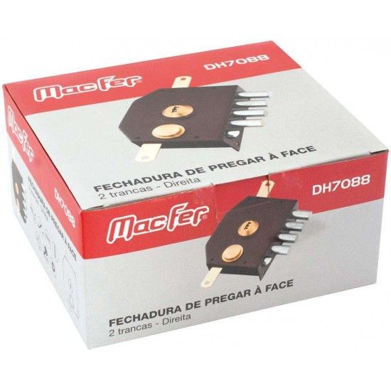 Fechadura pregar á face 2 trancas MacFer DH7088 Esq refª 140.0011 MACFER Fechadura pregar á face 2 trancas MacFer DH7088 Esq refª 140.0011 MACFER