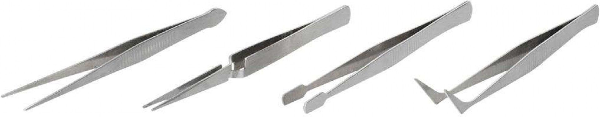 Jg. pinças inox SS-41 4pçs refª 137.0089 MACFER