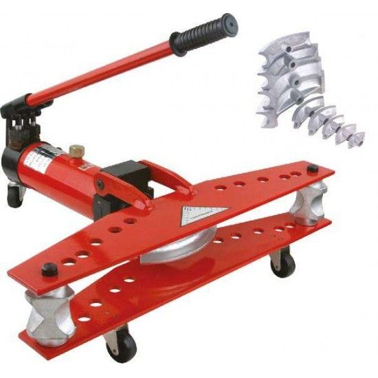 Mquina virar tubo galvanizado hidrulica com rodas SWG-3 1/2"~3" ref 136.0046 MACFER