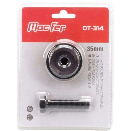 Saca bocados p/ chapa c/ parafuso MacFer OT-314 32mm ref 136.0025 MACFER
