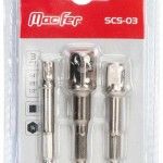 Jg. adap. sext. MacFer SCS-03 1/4+3/8+1/2" p/ ch. cx. 3pçs refª 135.0105 MACFER Jg. adap. sext. MacFer SCS-03 1/4+3/8+1/2" p/ ch. cx. 3pçs refª 135.0105 MACFER