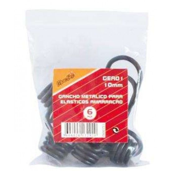 Gancho metlico p/ elsticos amar. MacFer GEA01 10mm  ref 132.0092 MACFER