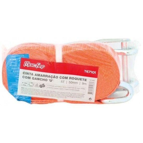 Cinta amar. c/ roq. gch "U" MacFer TE7100 4t 50mm 12m ref 132.0087 MACFER