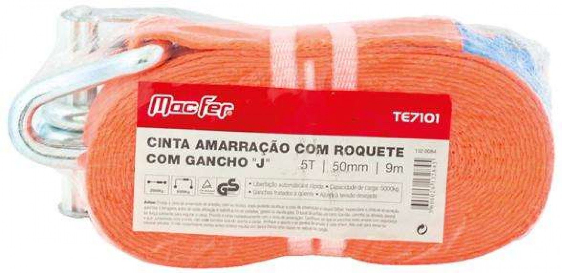 Cinta amar. c/ roq. gch "J" MacFer TE7308 1t 25mm 5m refª 132.0077 MACFER