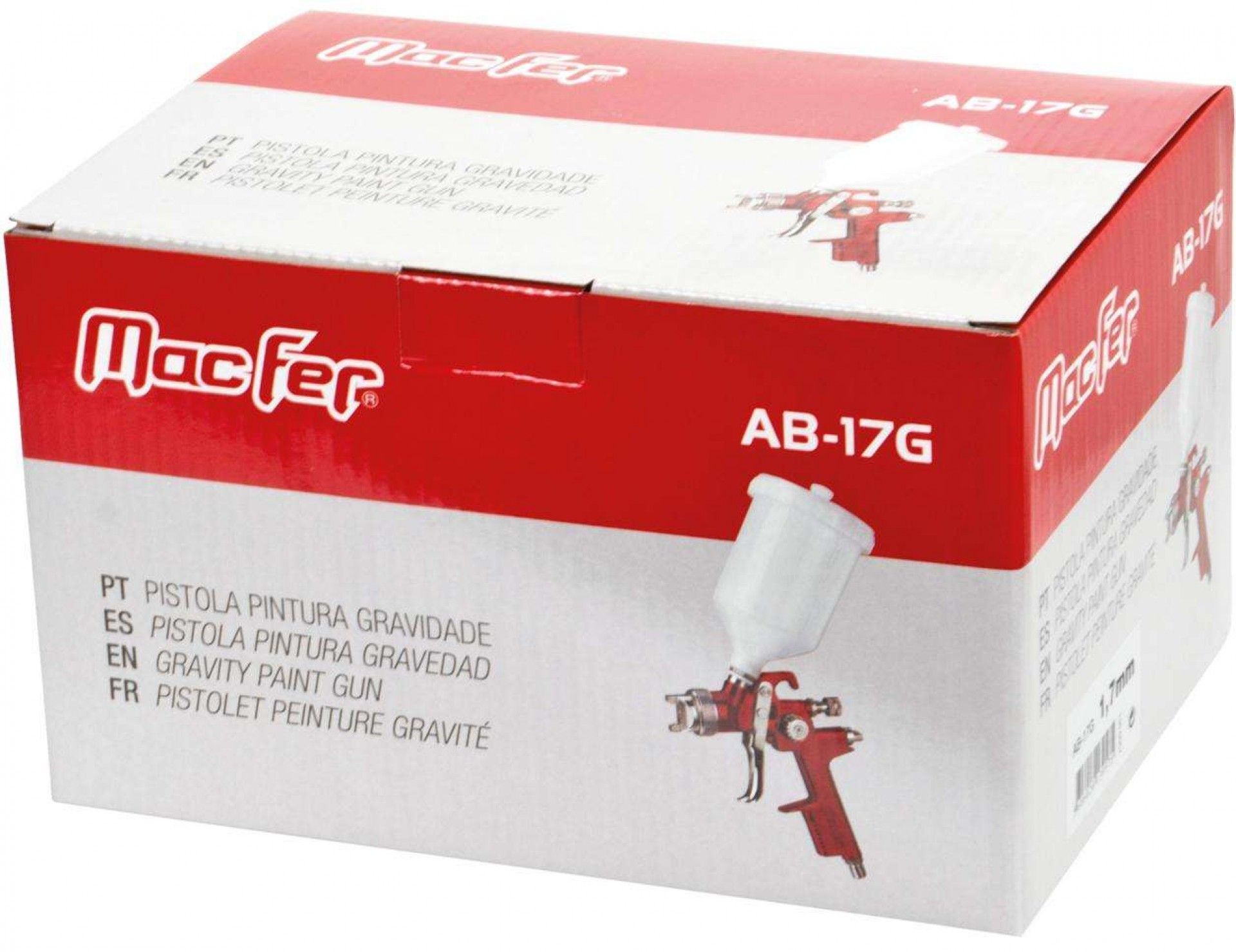 Pistola pint. gravidade HVLP AB-17G-A 1,3mm refª 130.0054 MACFER