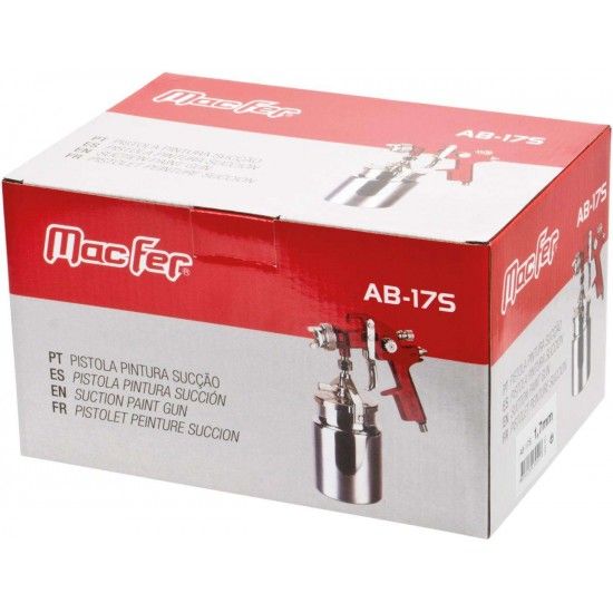 Pistola pint. sucção MacFer AB-17S 1,4mm refª 130.0050 MACFER Pistola pint. sucção MacFer AB-17S 1,4mm refª 130.0050 MACFER