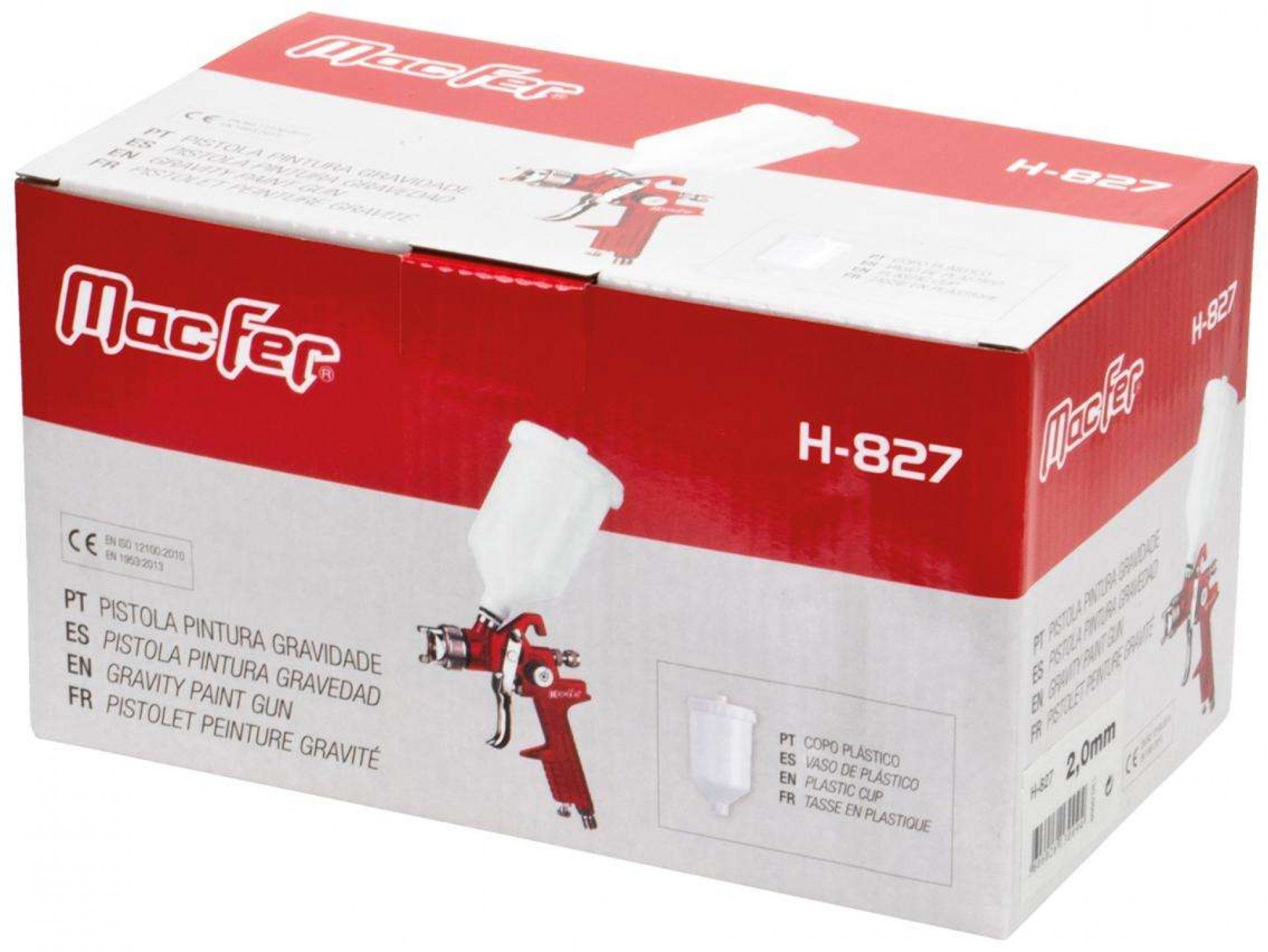 Pistola pint. gravidade MacFer H-827 2,5mm refª 130.0015 MACFER