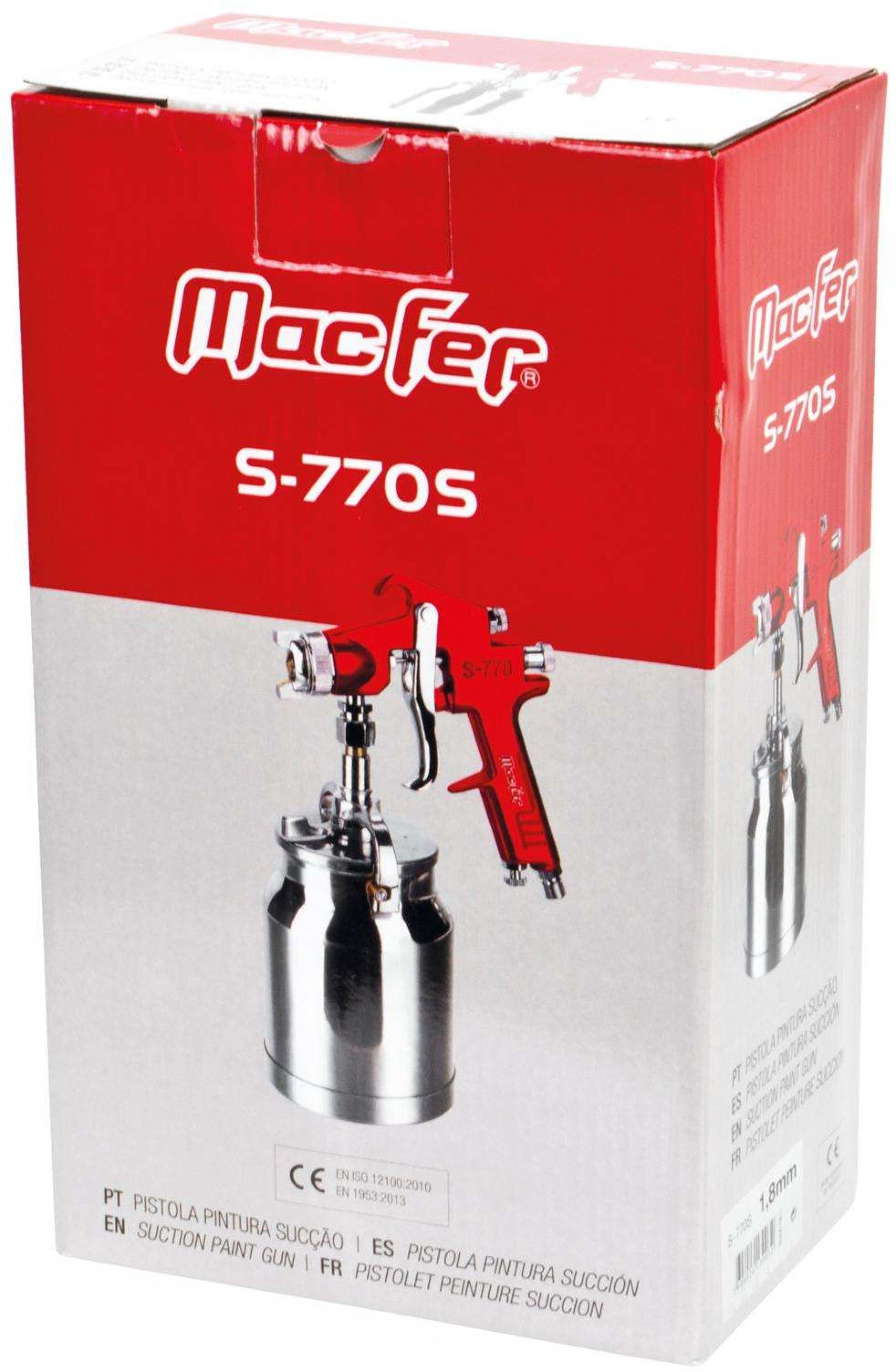 Pistola pint. sucção MacFer S-770S 1,8mm refª 130.0003 MACFER