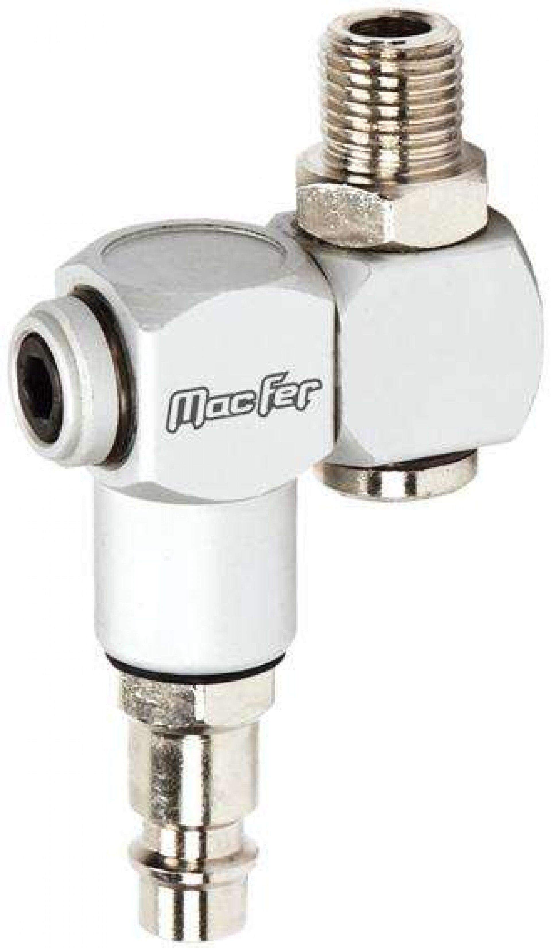 Ponteira para ar comprimido com adaptador articulável rosca macho SE11-APM 1/4" refª 129.0097 MACFER