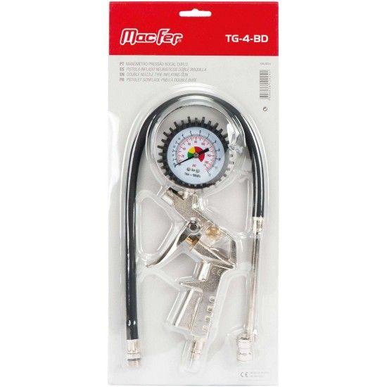 Manómetro pressão bocal duplo TG-4-BD refª 129.0024 MACFER Manómetro pressão bocal duplo TG-4-BD refª 129.0024 MACFER