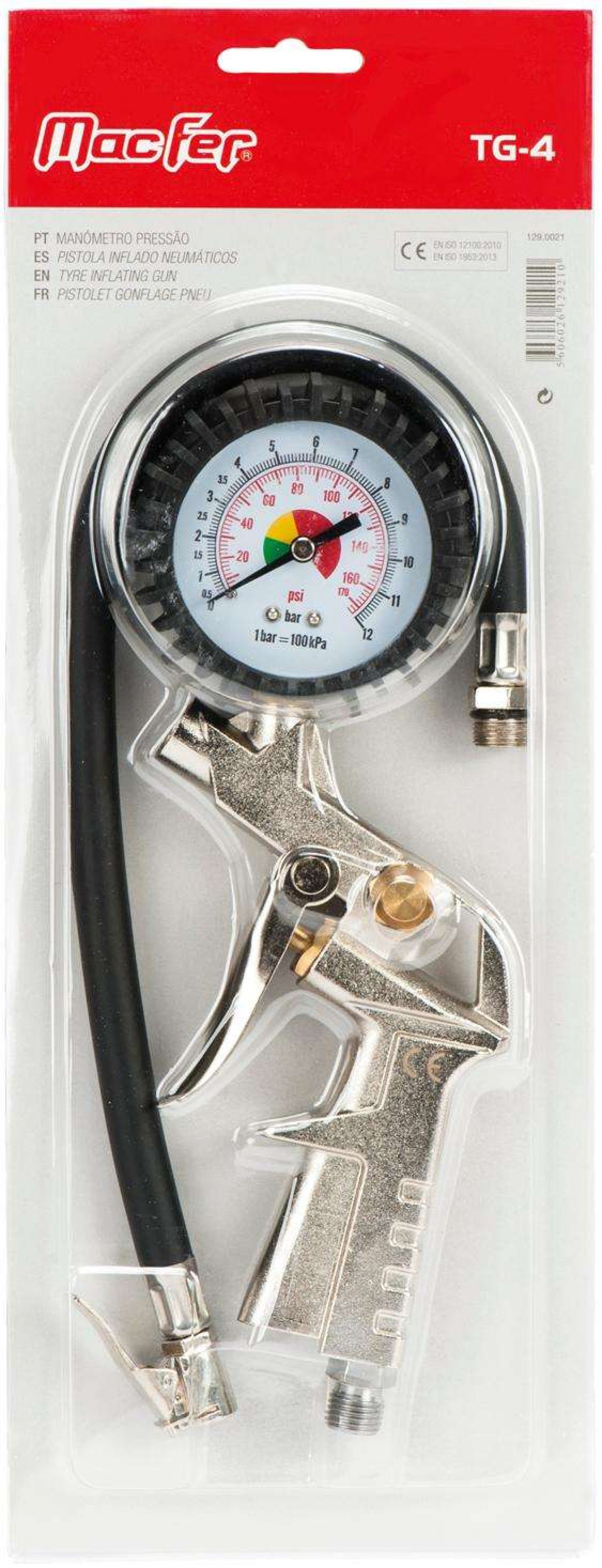 Manómetro pressão MacFer TG-4 refª 129.0021 MACFER