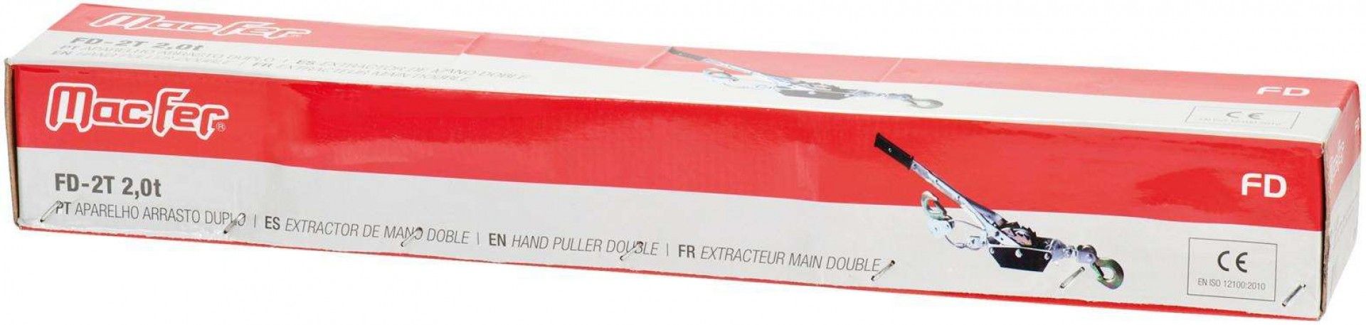 Aparelho arrasto duplo MacFer FD-4T 4,0t refª 128.0022 MACFER