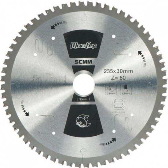 Disco serra circular multimaterial MacFer SCMM 216x30mm Z60 ref� 125.0069 MACFER