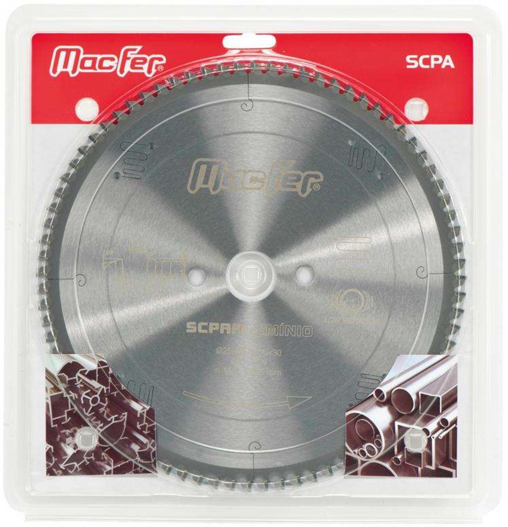 Disco serra circular p/ alumínio MacFer SCPA 250x30mm Z80 refª 125.0003 MACFER