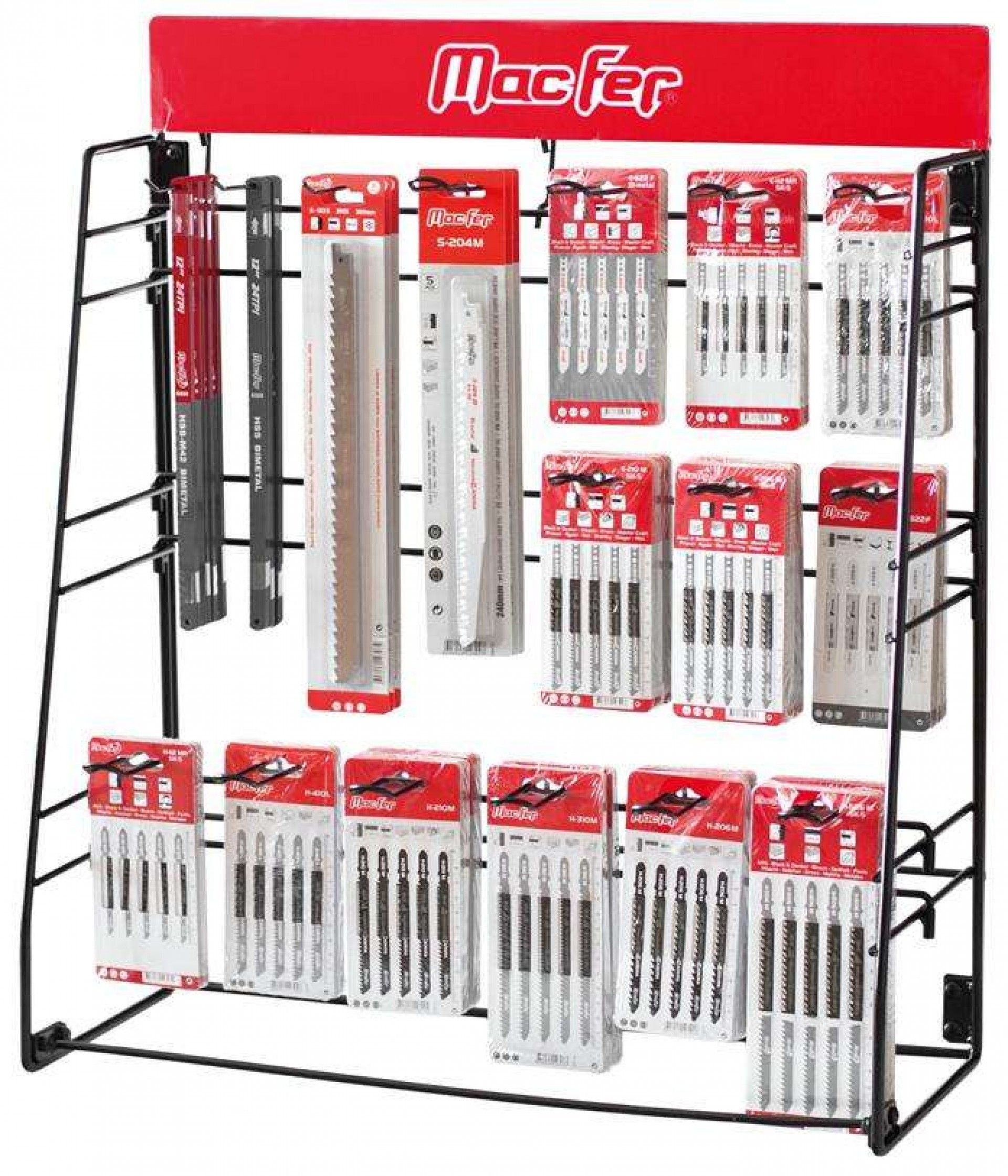 Expositor serras tico-tico EFP16 396pçs refª 123.0801 MACFER